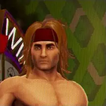 Long Hair with Red Headband
