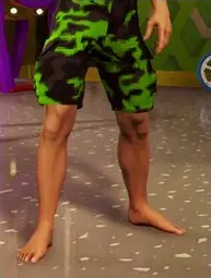 Green Dude Pixel Camo Shorts