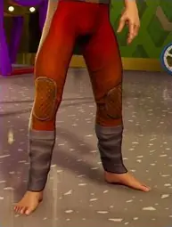 Red Contestant Jumpsuit Legs