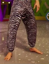 Purple Zebra Stretchy Pants