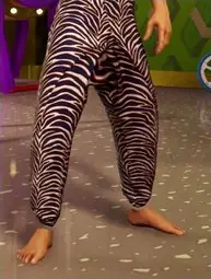 Blue Zebra Stretchy Pants