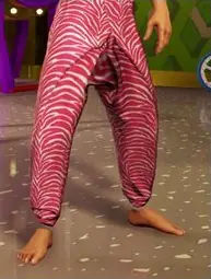 Pink Zebra Stretchy Pants