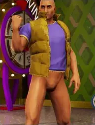 Unbuttoned Tan Vest